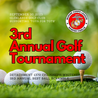 3rd Annual Best Ball Golf Tournament supporting "Toys for Tots"