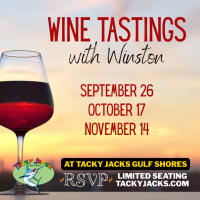 Tacky Jacks Wine Tastings with Winston at Tacky Jacks Gulf Shores