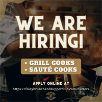 Grill Cooks & Sauté Cooks Wanted