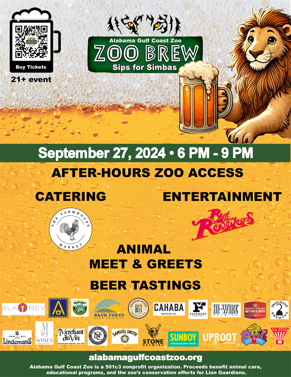 Zoo Brew Sips for Simbas Sep 27, 2024 South Baldwin Chamber of