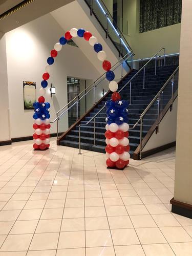 Balloon Arch for Campaign Rally