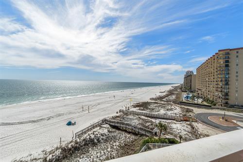 Beach from Balcony Early Winter