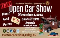 6th Annual American Legion Open Car Show / Toys for Tots Fill the Truck Toy Drive