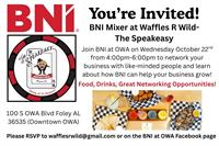 BNI Mixer at Waffles R Wild- The Speakeasy