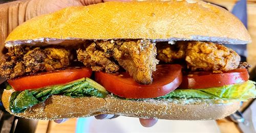 Plant-Based Oyster Mushroom PoBoy