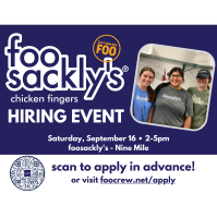 foosackly's To Host Hiring Event At Pensacola and Foley Locations