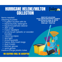 Foley Collecting Hurricane Relief Supplies