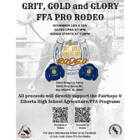 First-Ever “Grit, Gold & Glory” FFA Pro Rodeo to Benefit Local Agriculture Students