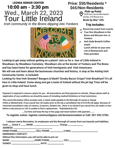 Trip to Little Ireland March 22, 2023