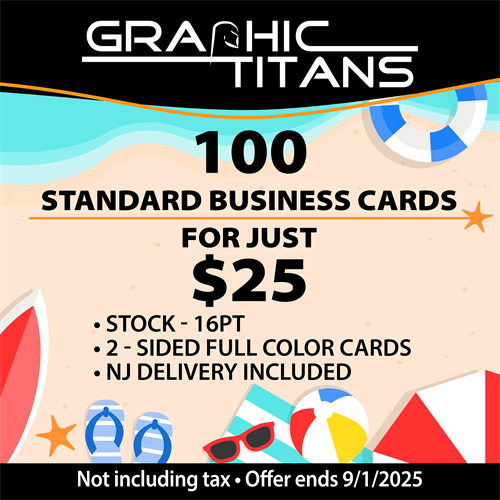 Kick off the summer with this hot deal: 100 Standard Business Cards for just $25