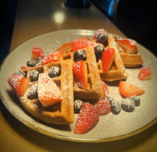 Waffles and Berries 