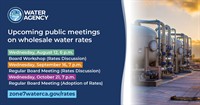 Zone 7 Board of Directors to Begin Public Review of Wholesale Treated Water Rates