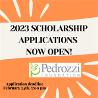 2023 Pedrozzi Scholarship Applications Open