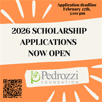 2026 Pedrozzi Scholarship Applications Now Open