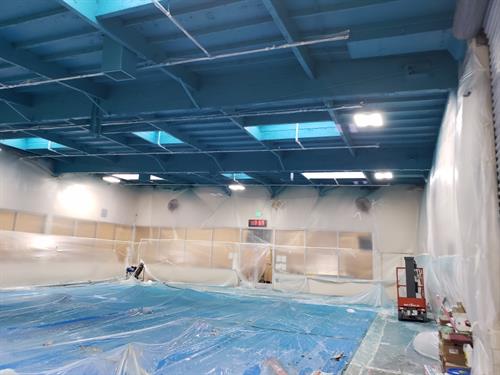 American Swim Academy - Dublin Tile Install & Ceiling Paint