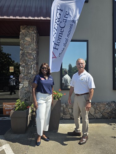Founder, Vivian Mendoza with Mayor Marchand