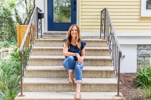 Sarah Stukas, Founder at our home at 115 S. Vine in the heart of Hinsdale.