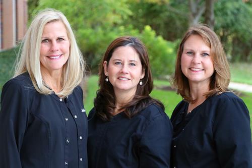 Our friendly hygienists - Marybeth, Sally, and Nancy