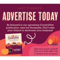 Annual Countryfest 2025 Advertising Deadline