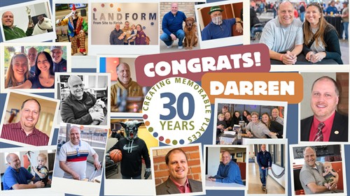 30th anniversary celebrating Darren and Landform
