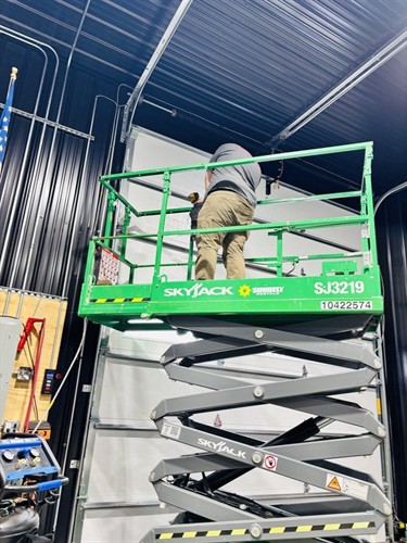 Wiring up garage doors in commercial building 