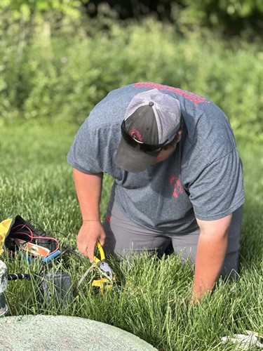 Replacing a bad outlet for septic system 