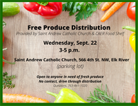 Produce Distribution at Saint Andrew Catholic Church