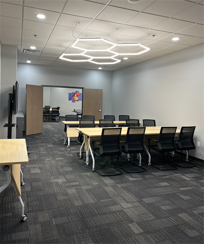 One of 2 private rooms available to rent at Ascent Pickleball