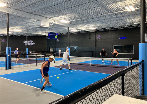 The courts at Ascent Pickleball