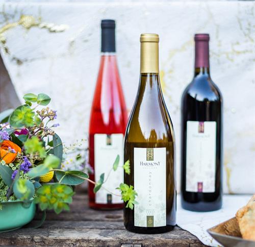 Harmony Cellars offers an extensive wine tasting list