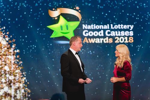 National Lottery Chief Executive talks Good Causes with Karen Koster, host of the National Lottery Good Causes Awards 2018