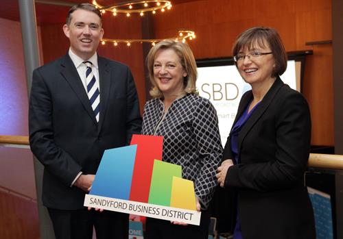 Dan Holland, Susan Spence and Cathriona Hallahan of the Sandyford Business District Association