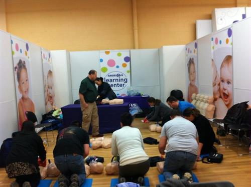 CPR training at Babies R Us