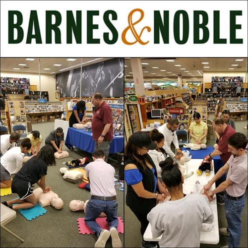 CPR training at Barnes & Noble