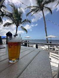 Nothing beats an ice cold draft beer with a beautiful view of the water. 