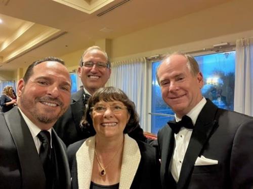 Mike at the 2024 Chamber Gala with Patrick LaConte, Debra Duvall and Eric Kiehn