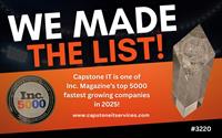 Capstone IT Makes the Inc 5000 List!