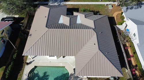 Sierra Tan Standing Seam Reroof 