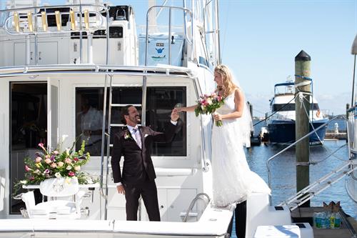 Onward & Upward Yacht Transport for Weddings