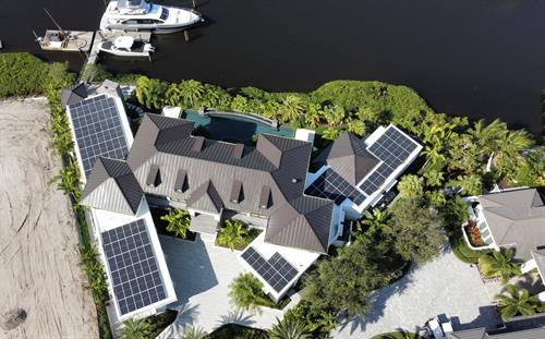 60kW Solar plus 60kWH battery backup in Jupiter FL