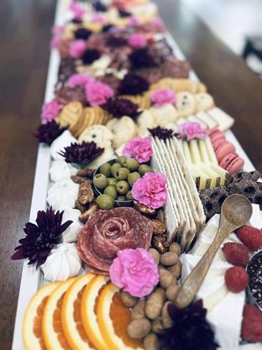 Custom charcuterie board to fit your event theme and taste! 