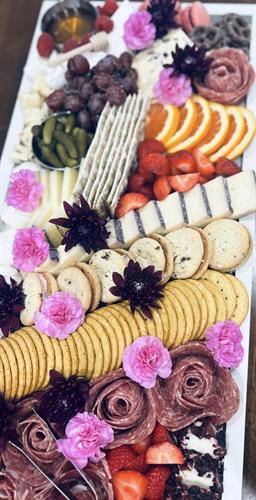 Custom charcuterie board to fit your event theme and taste! 