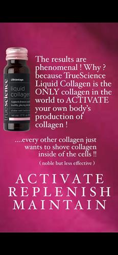 The only liquid collagen that activates your bodies ability to make it's own collagen 