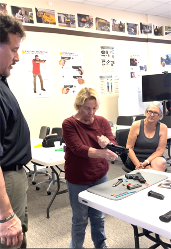 Women's handgun class