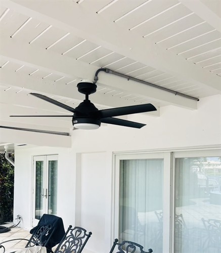 Patio fan installation
