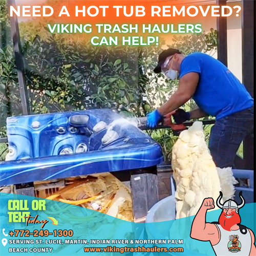 Hot tub demolition 