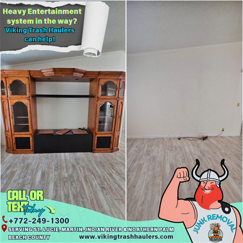 Entertainment Center Removal 
