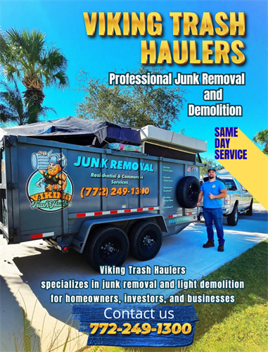 Eric with Viking Trash Haulers at your services