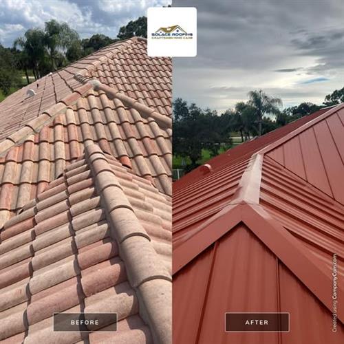Tile To metal Roofing Stuart Florida