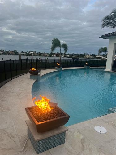 Gas Pool Fire Features
